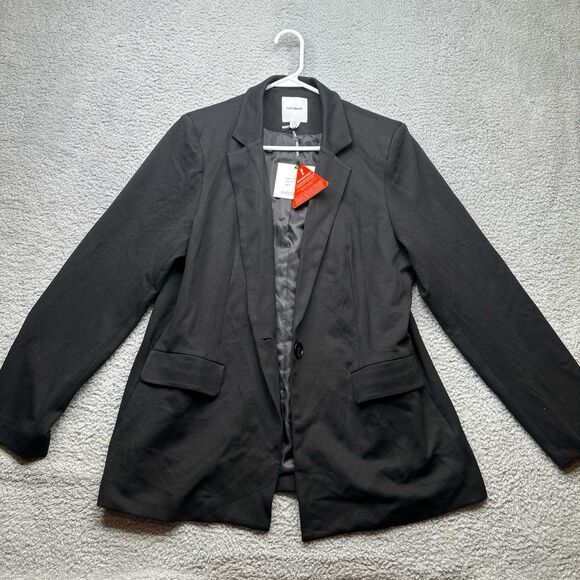 Blazer Black single button ladies xl NWT - Picture 1 of 8